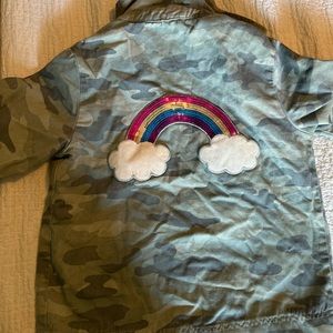 Light weight spring rainbow jacket.